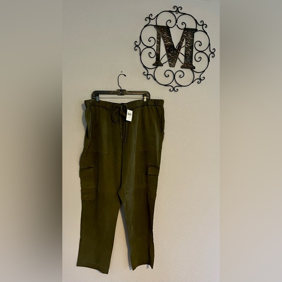 Lucky Brand Pants - Lucky Brand New with tags size 2x Olive green Lycell cargo pants